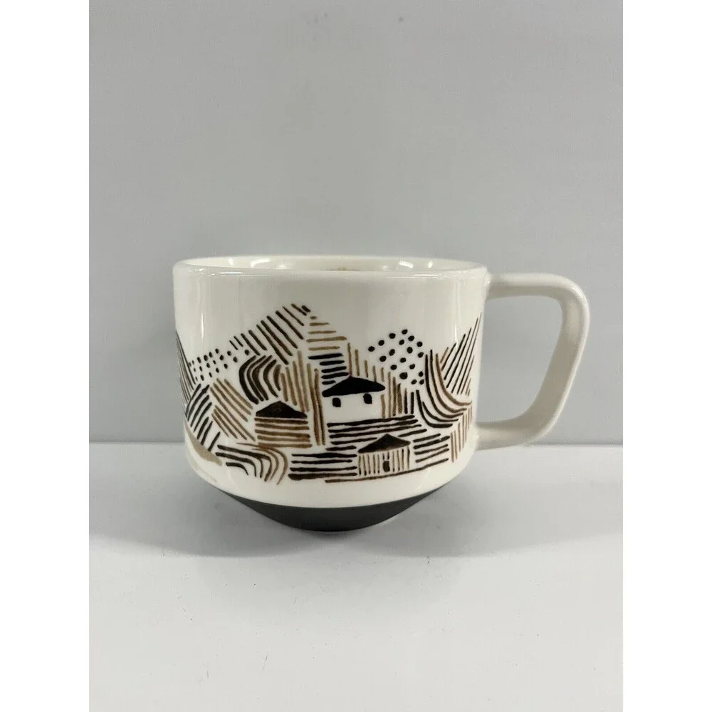 Starbucks Coffee Mug Artisan 2014 Series 03/08 Brown House Land Ceramic Canadian - Picture 4 of 13